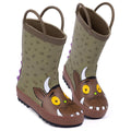 Brown - Front - The Gruffalo Childrens-Kids 3D Spikes Wellington Boots