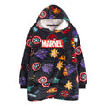 Multicoloured - Front - Marvel Boys Icons Blanket Hoodie