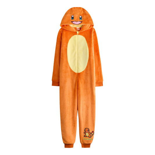 Orange - Front - Pokemon Childrens-Kids Charmander All-In-One Nightwear