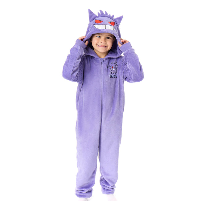 Purple - Side - Pokemon Boys Gengar Bodysuit