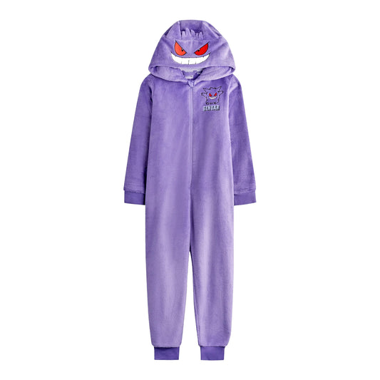 Purple - Front - Pokemon Boys Gengar Bodysuit