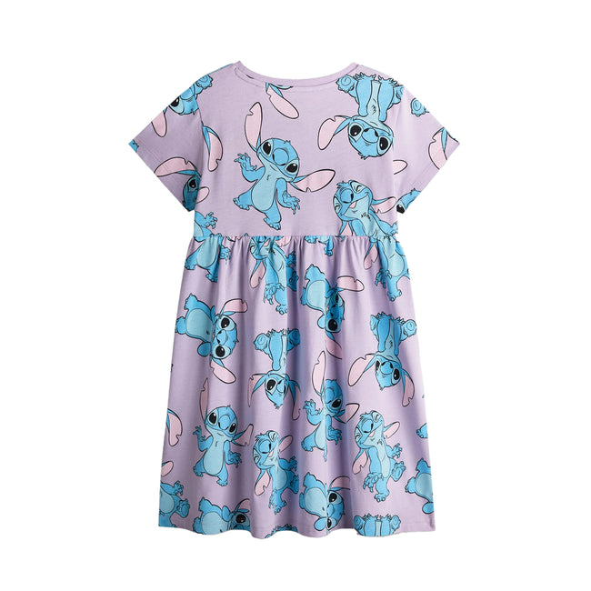 Purple-Black - Pack Shot - Lilo & Stitch Girls Stitch Character Dress Set (Pack of 2)