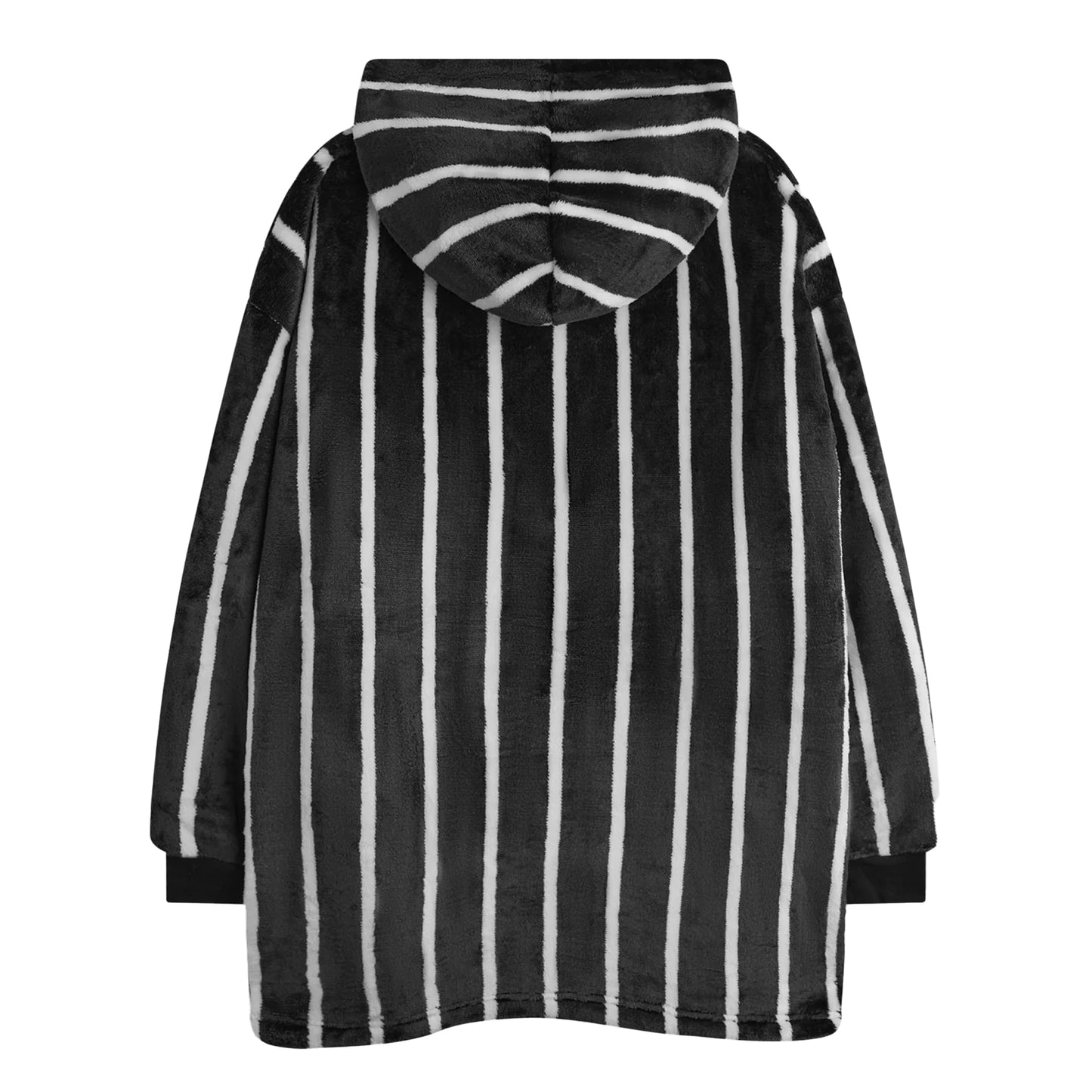 Black-White - Back - The Nightmare Before Christmas Childrens-Kids Jack Skellington Blanket Hoodie