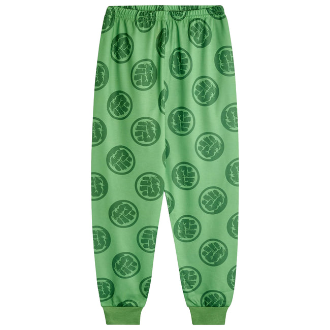Multicoloured - Side - Marvel Avengers Boys Spiderman, Hulk, Captain America Long-Sleeved Long Pyjama Set (Pack of 3)