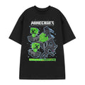 Black - Front - Minecraft Mens Beware Of The Dark Short-Sleeved T-Shirt