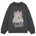 Grey - Front - Polly Pocket Womens-Ladies Doll House Sweatshirt