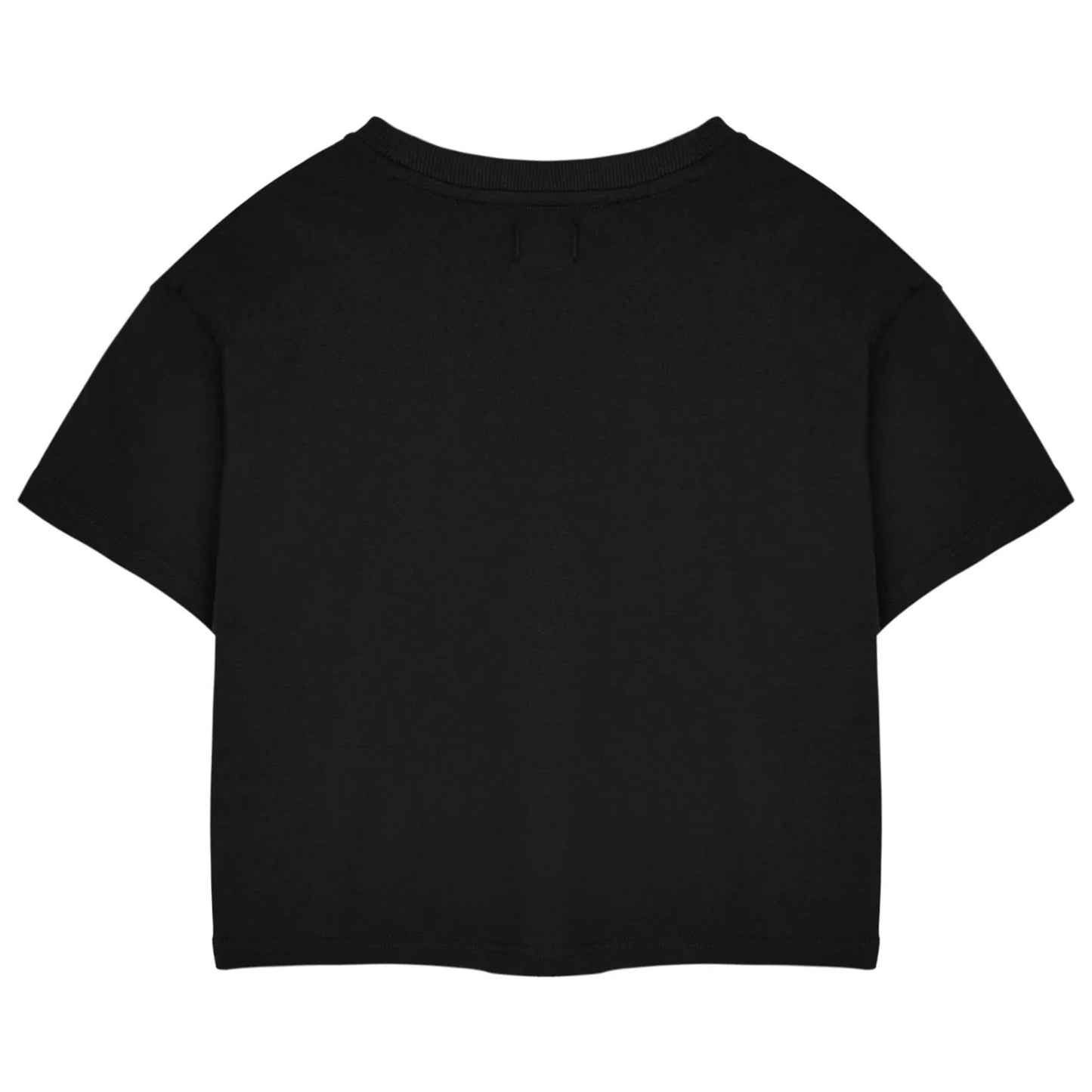 Black - Back - Coca-Cola Womens-Ladies Short-Sleeved Crop T-Shirt