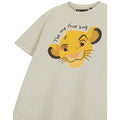 Beige - Close up - The Lion King Childrens-Kids The One True King Short-Sleeved T-Shirt