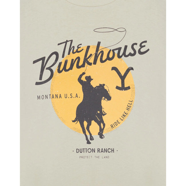 Beige - Pack Shot - Yellowstone Mens The Bunkhouse Short-Sleeved T-Shirt
