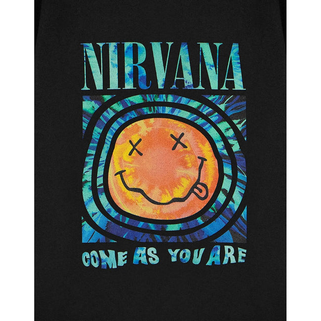 Black - Side - Nirvana Childrens-Kids Come As You Are Sweatshirt