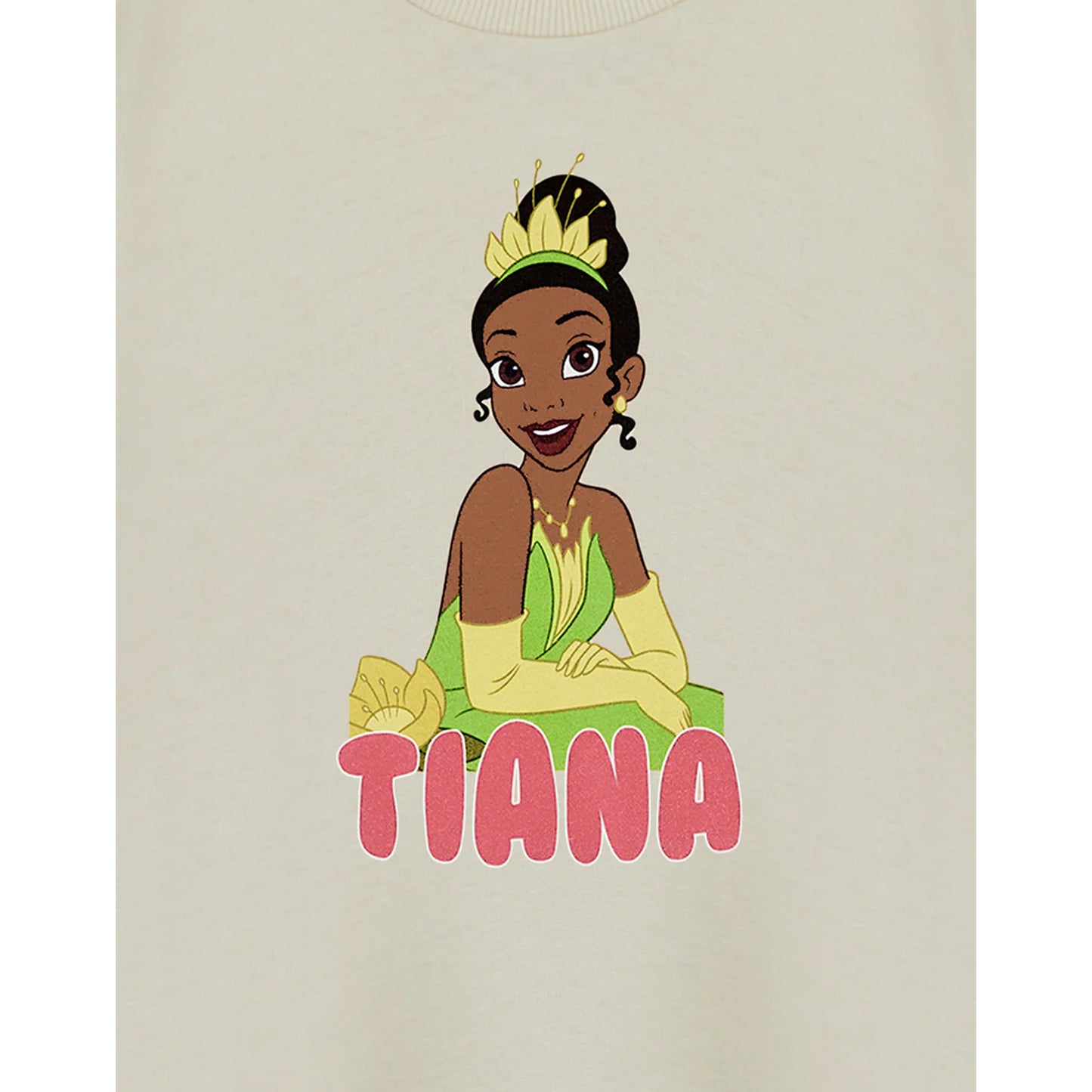 Oatmeal - Lifestyle - Disney Princess Girls Tiana Short-Sleeved T-Shirt