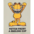 Oatmeal-Yellow-Black - Lifestyle - Garfield Boys Smiling Cat Short-Sleeved T-Shirt