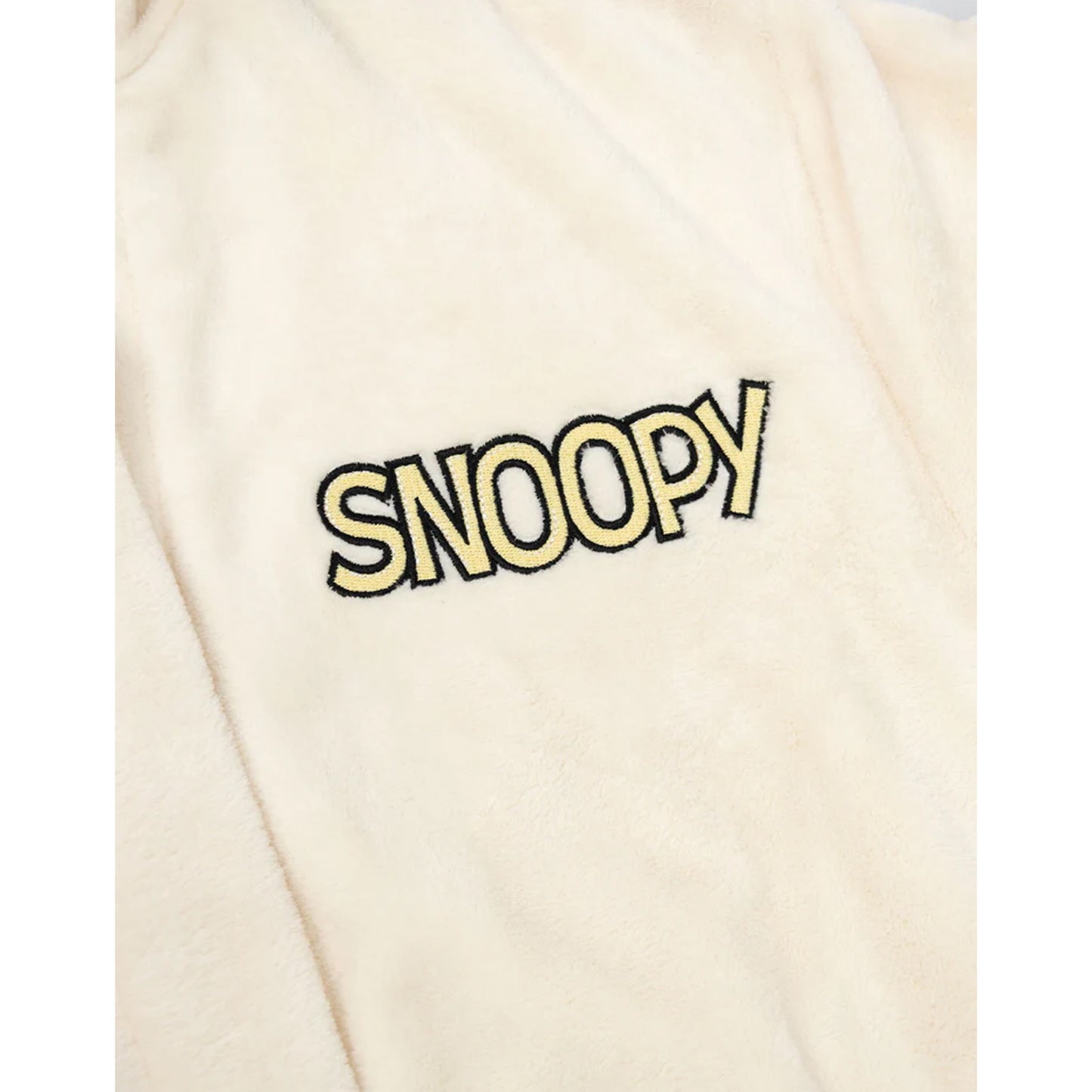 White - Side - Peanuts Womens-Ladies Snoopy Hooded Robe