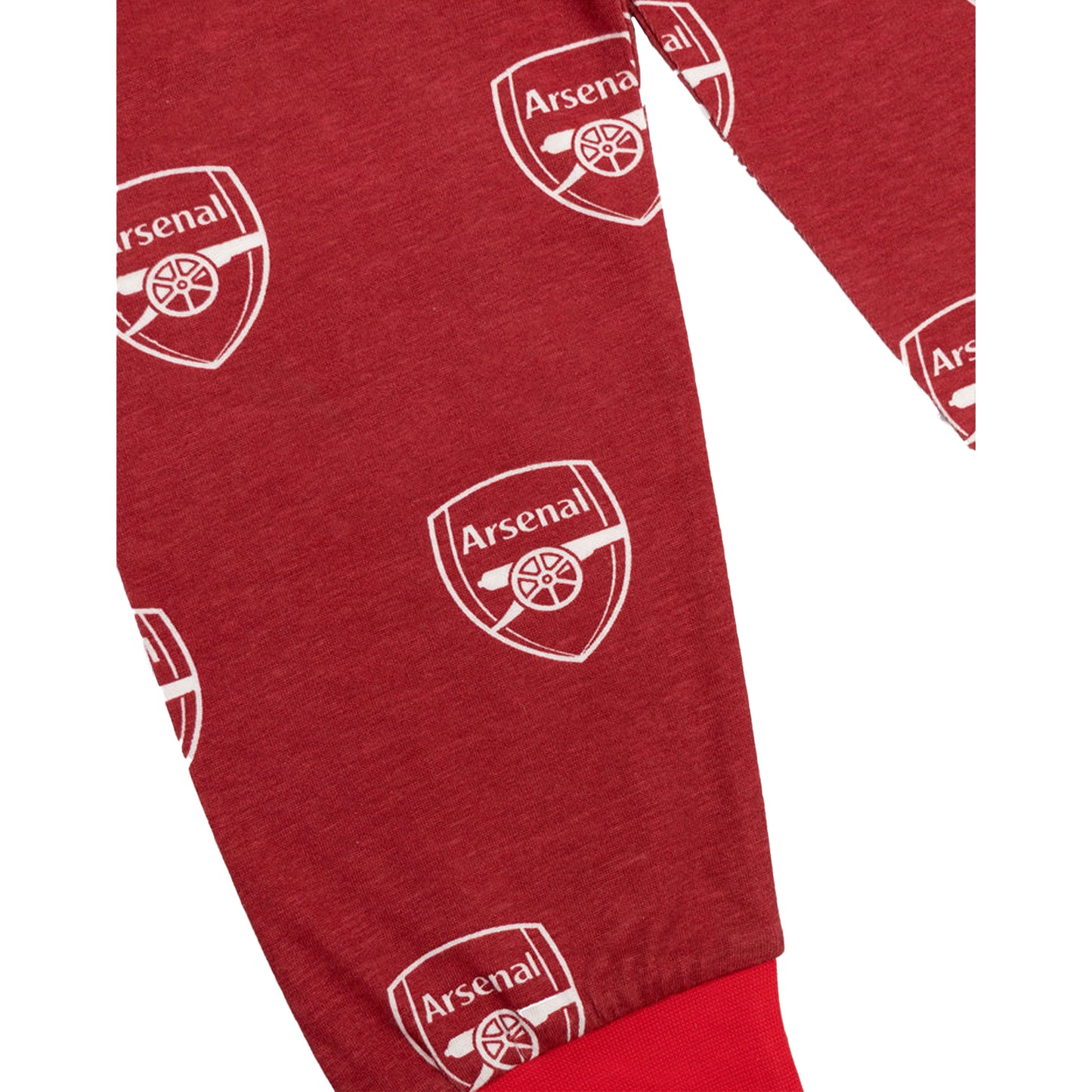 Red - Lifestyle - Arsenal FC Boys Crest Short-Sleeved Long Pyjama Set