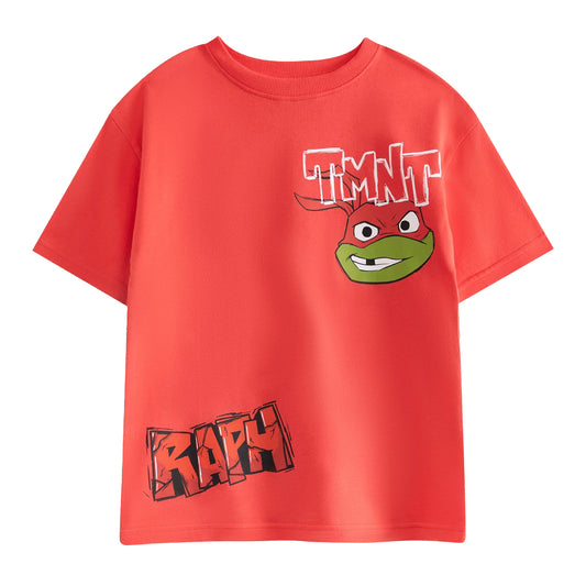Red - Front - Teenage Mutant Ninja Turtles Boys Raphael T-Shirt
