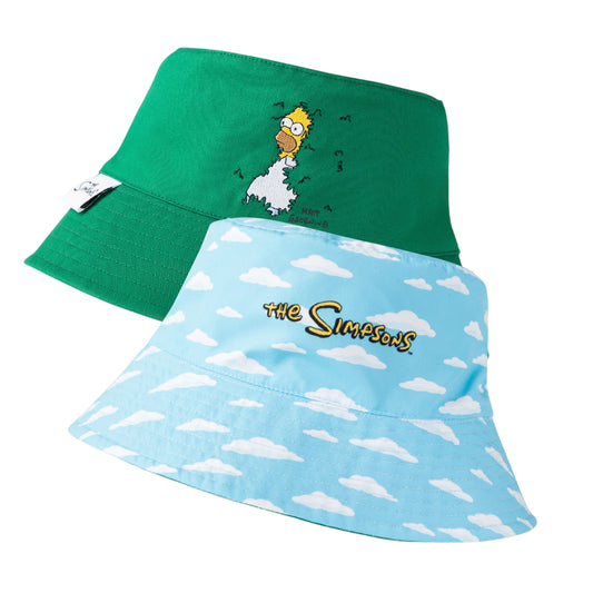 Multicoloured - Front - The Simpsons Mens Reversible Bucket Hat