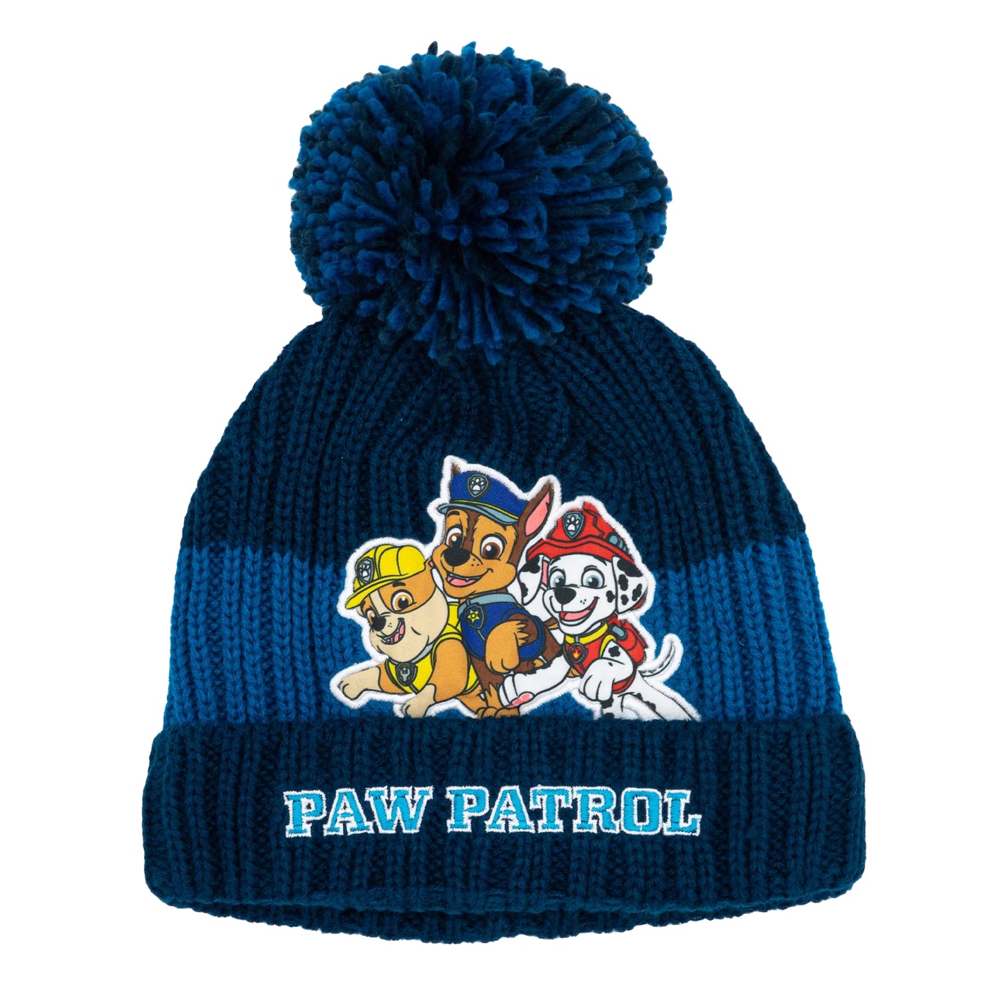 Blue - Side - Paw Patrol Boys Pose Beanie & Gloves Set