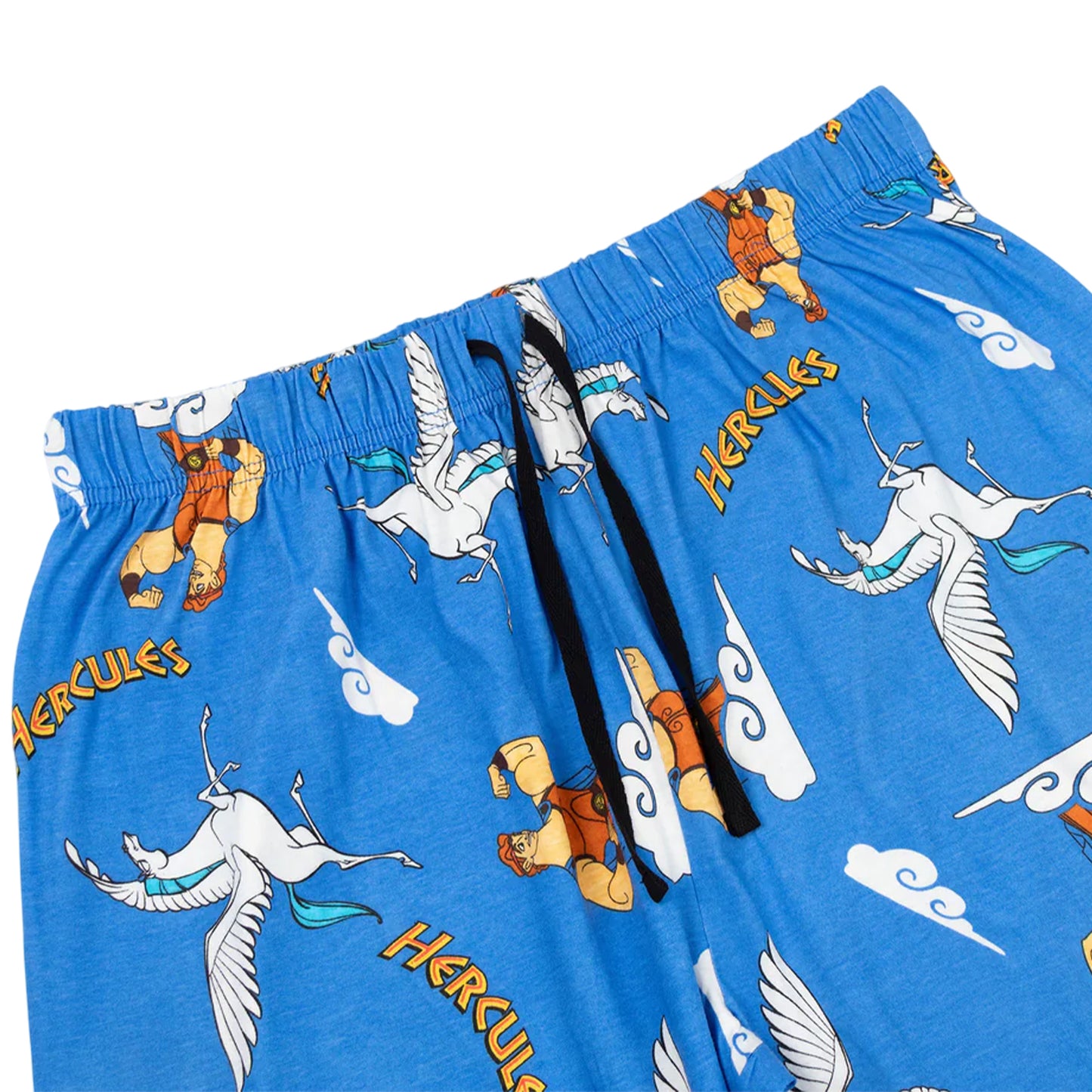 Black-Blue - Lifestyle - Hercules Mens Short-Sleeved Long Pyjama Set