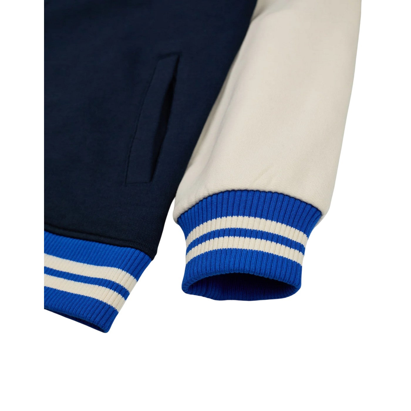 Blue - Close up - Sonic The Hedgehog Boys Racing Team Varsity Jacket