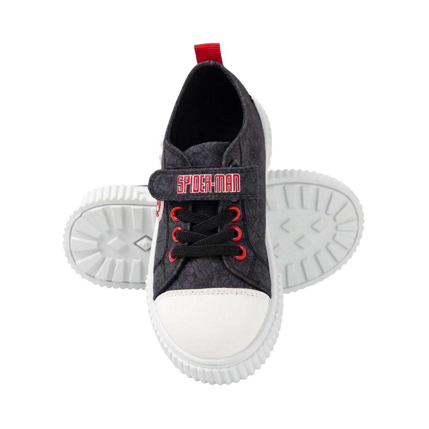 Blue - Close up - Spider-Man Boys Face Touch Fastening Trainers