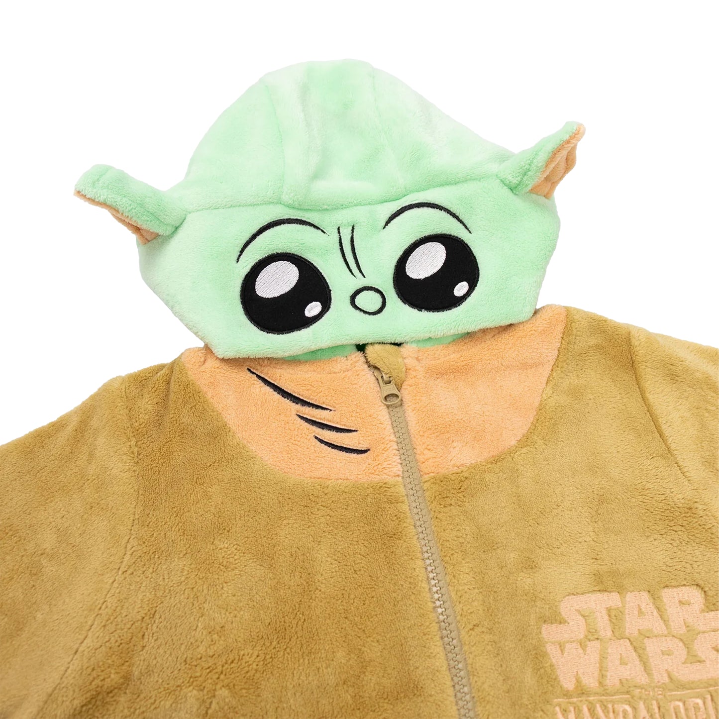 Green-Brown - Lifestyle - Star Wars Unisex Adult Grogu All-In-One Nightwear