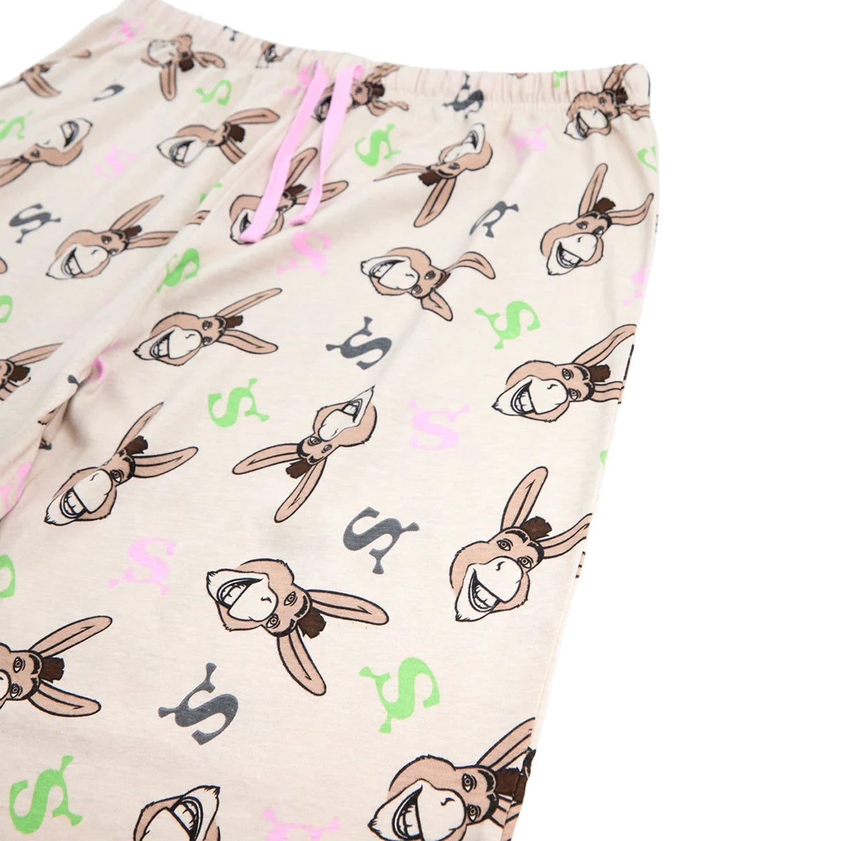 Multicoloured - Pack Shot - Shrek Womens-Ladies Donkey Short-Sleeved Long Pyjama Set