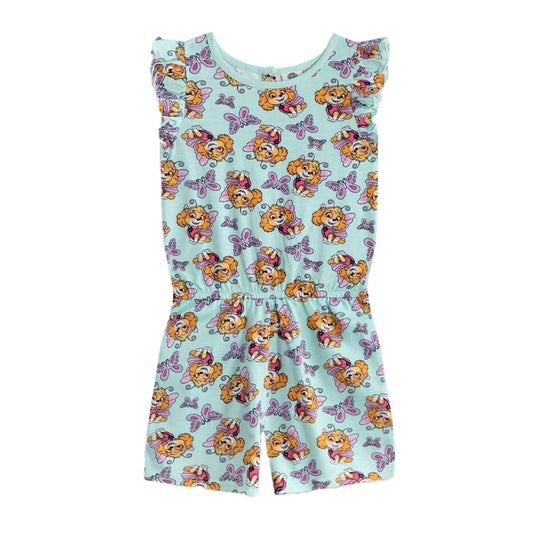 Blue - Front - Paw Patrol Girls Skye Sleeveless Playsuit