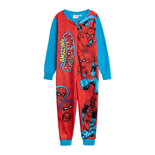 Red - Front - The Amazing Spider-Man Boys Logo All-In-One Nightwear