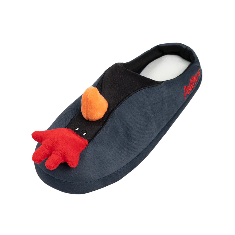 Grey - Side - Wallace and Gromit Unisex Adult Feathers McGraw Mule Slippers