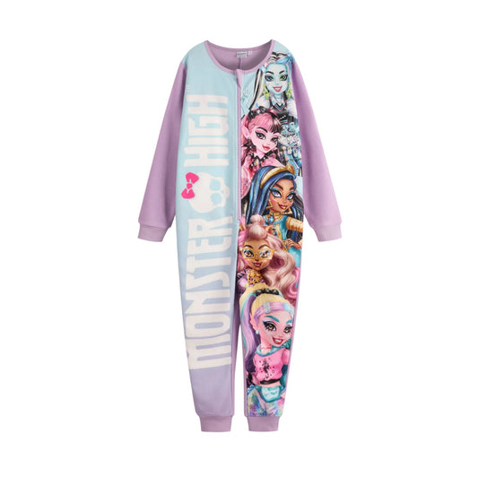Purple - Front - Monster High Girls Characters All-In-One Nightwear