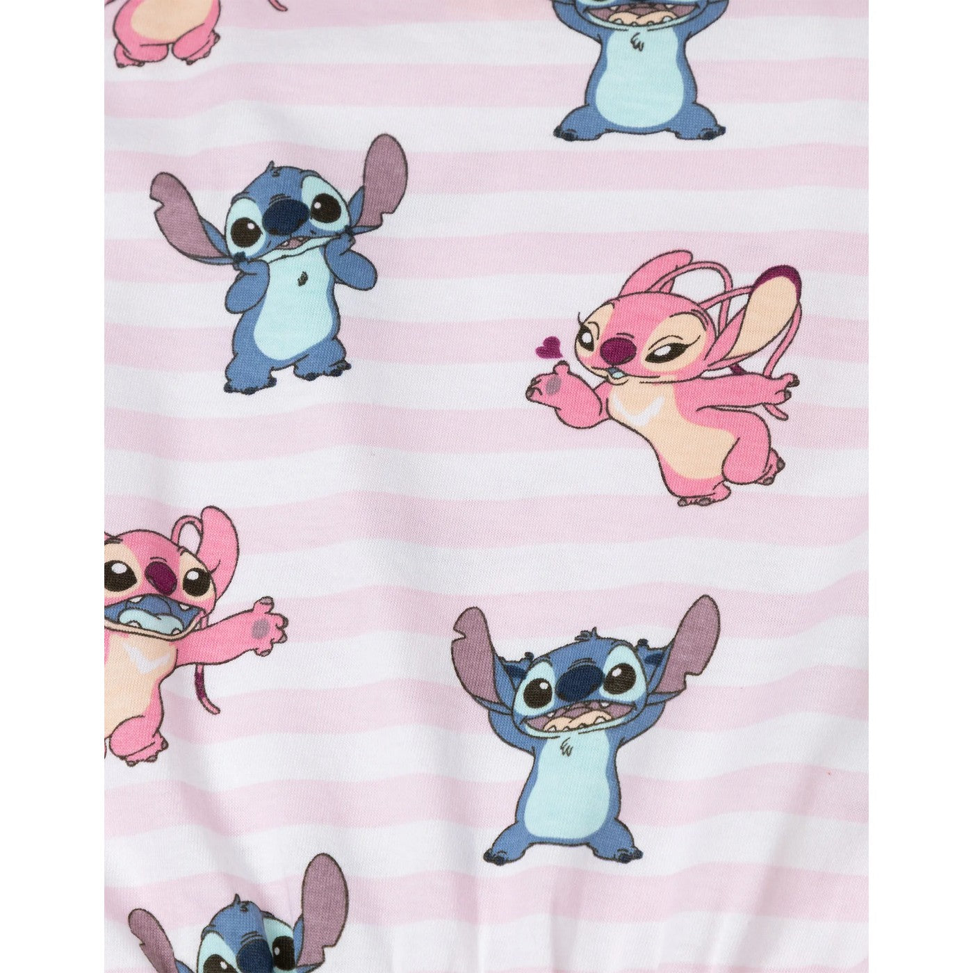 Pink - Close up - Lilo & Stitch Girls Stitch & Angel Sleeveless Playsuit