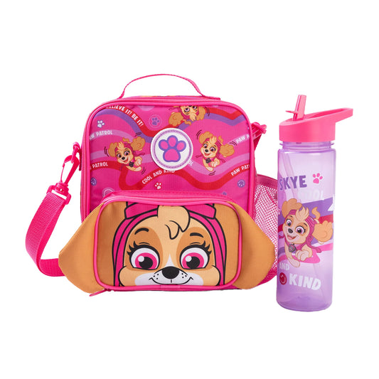 Pink - Front - Paw Patrol Girls Cool And Kind Skye Lunch Bag Set