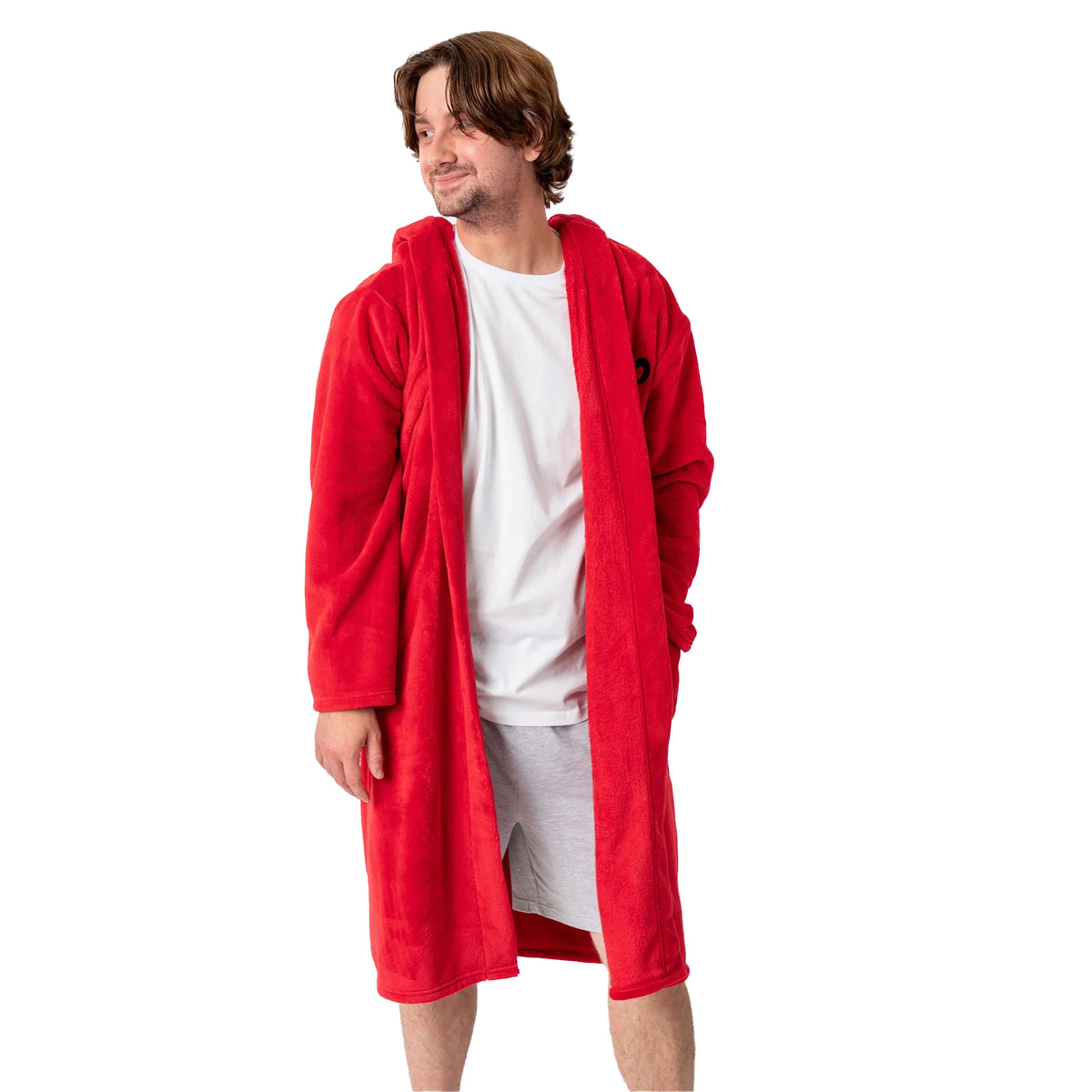 Red - Lifestyle - Sesame Street Unisex Adult Elmo Hooded Robe