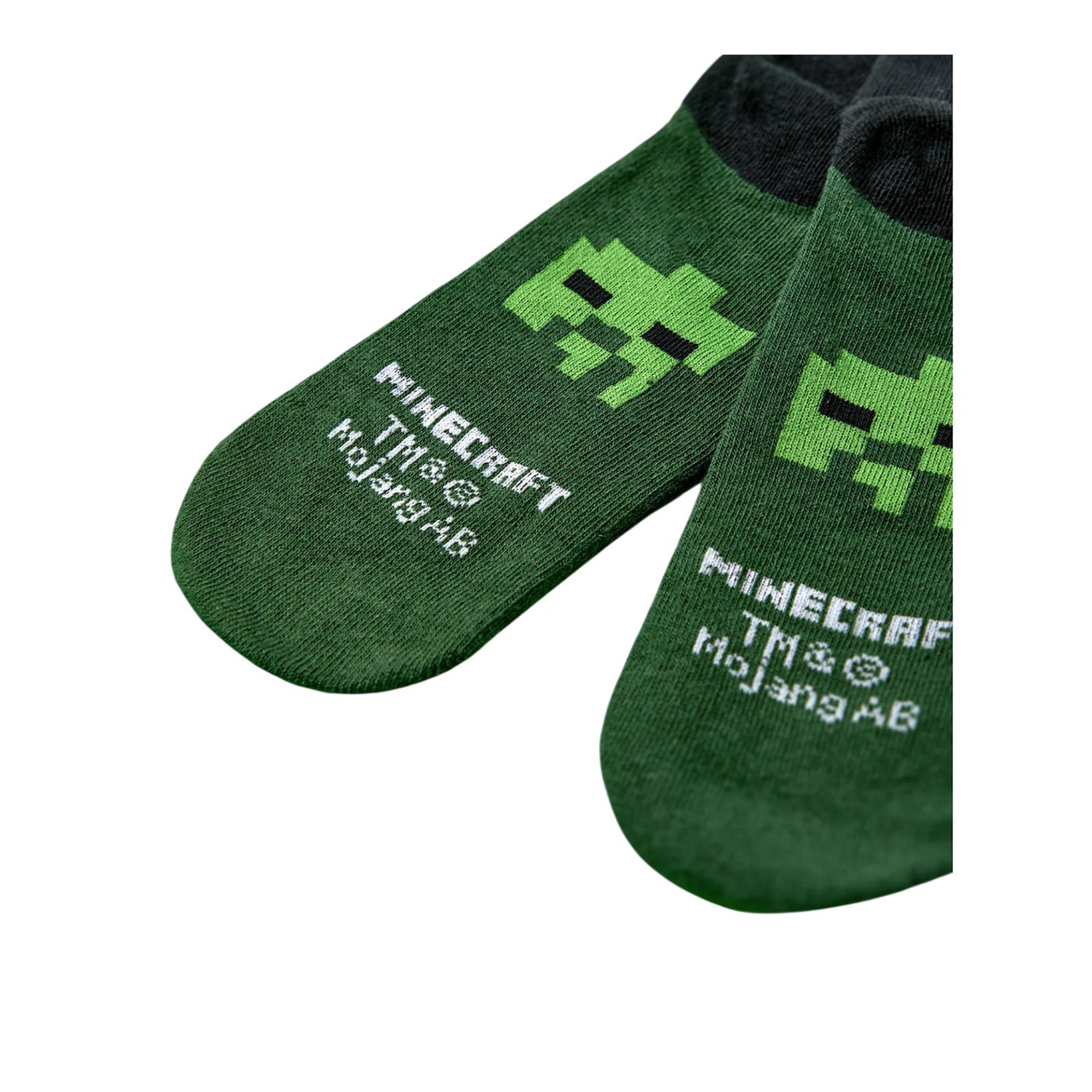 Multicoloured - Pack Shot - Minecraft Boys School Logo Calf-Length Socks (Pack of 5)