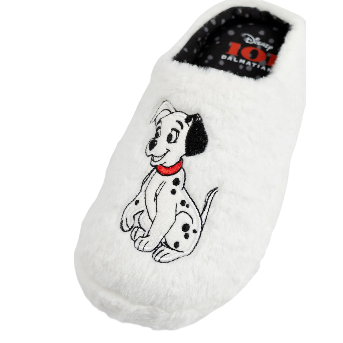 White - Close up - 101 Dalmatians Womens-Ladies Mule Slippers