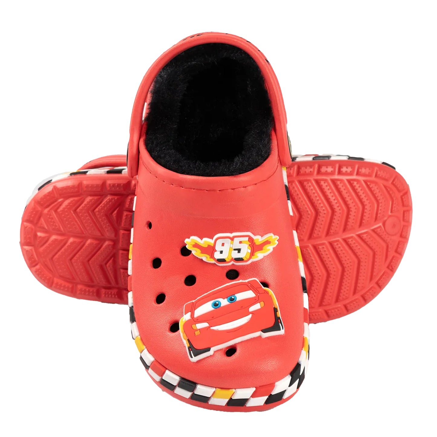 Red - Lifestyle - Cars Boys Lightning McQueen Fur Lined Clogs
