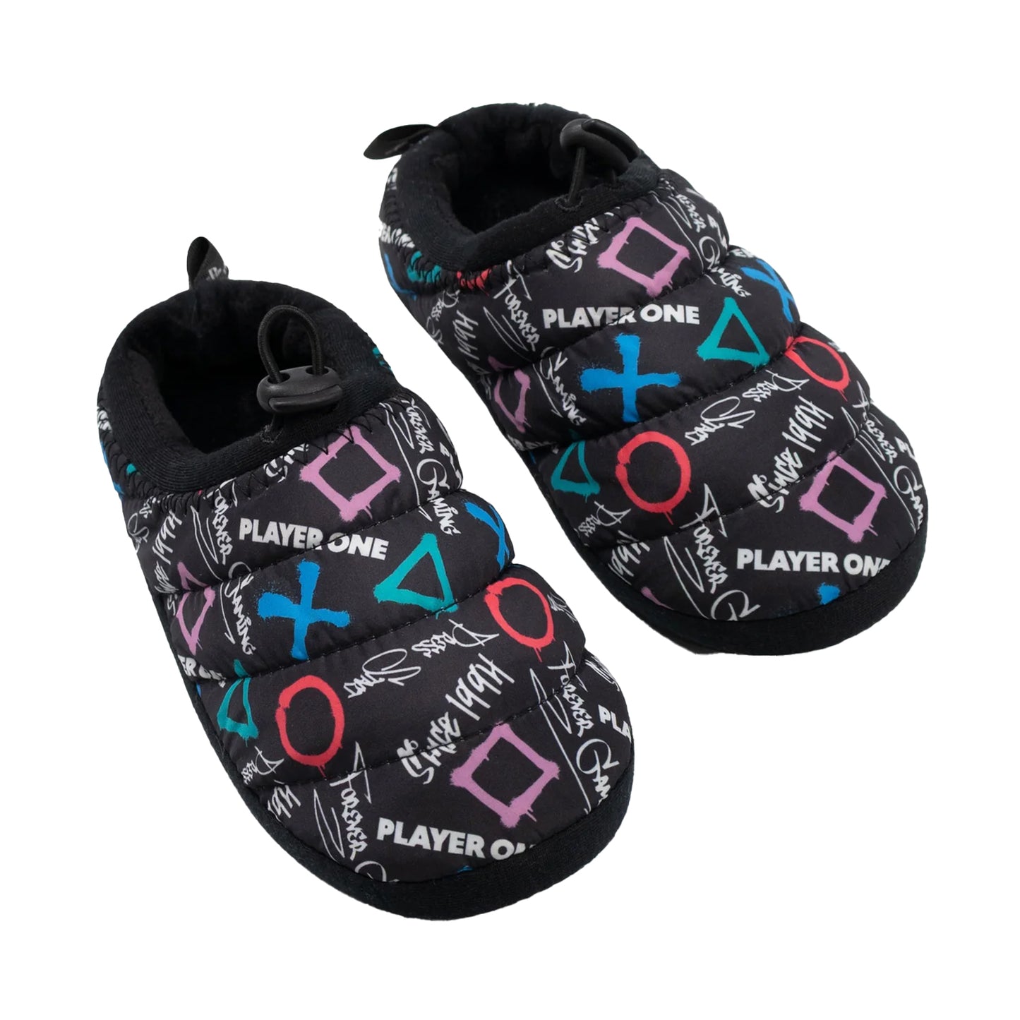 Black - Lifestyle - Playstation Boys Since 1994 Symbols Slippers