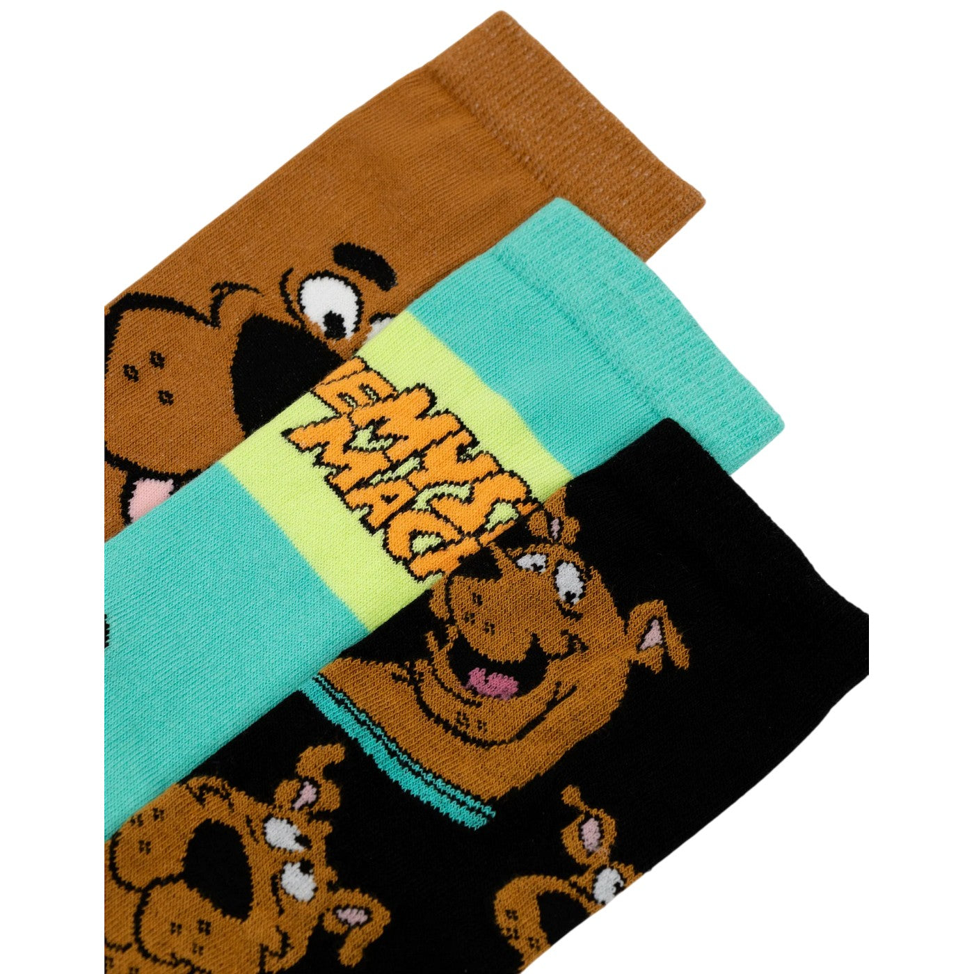 Multicoloured - Lifestyle - Scooby Doo Unisex Adult Character Calf-Length Socks (Pack of 3)