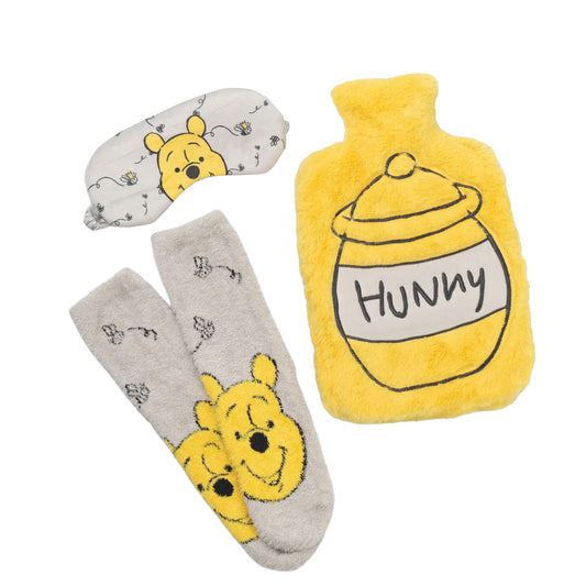 Yellow-White - Front - Winnie the Pooh Hot Water Bottle Cover (Pack of 3)
