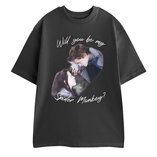 Grey - Front - Twilight Womens-Ladies Spider Monkey Short-Sleeved T-Shirt