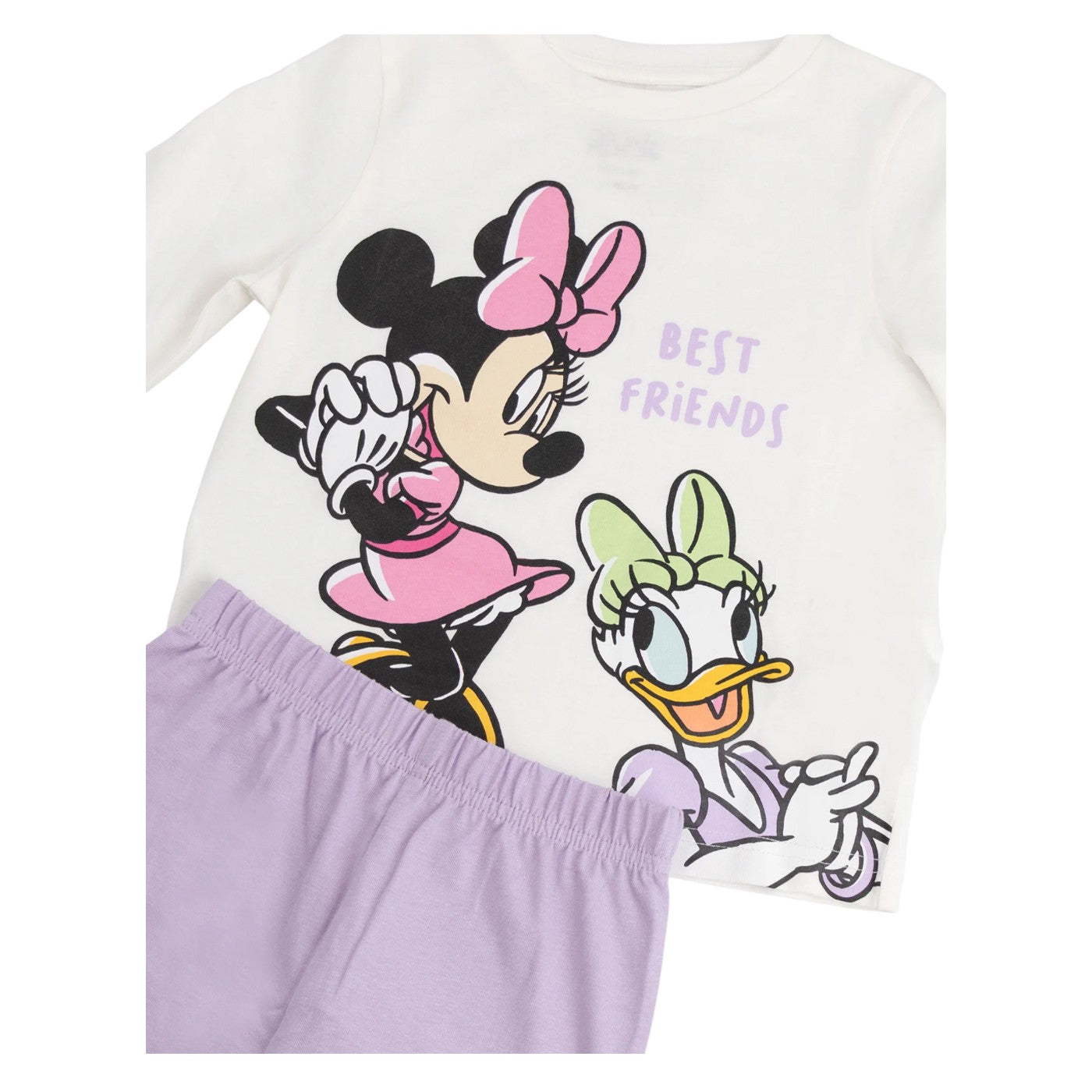 Multicoloured - Close up - Disney Girls Minnie Mouse Short-Sleeved Long Pyjama Set (Pack of 2)