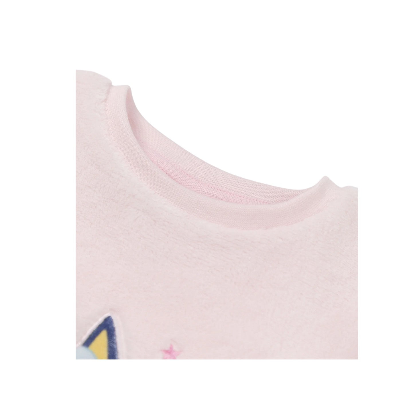 Pink - Close up - Bluey Girls Character Long-Sleeved Long Pyjama Set