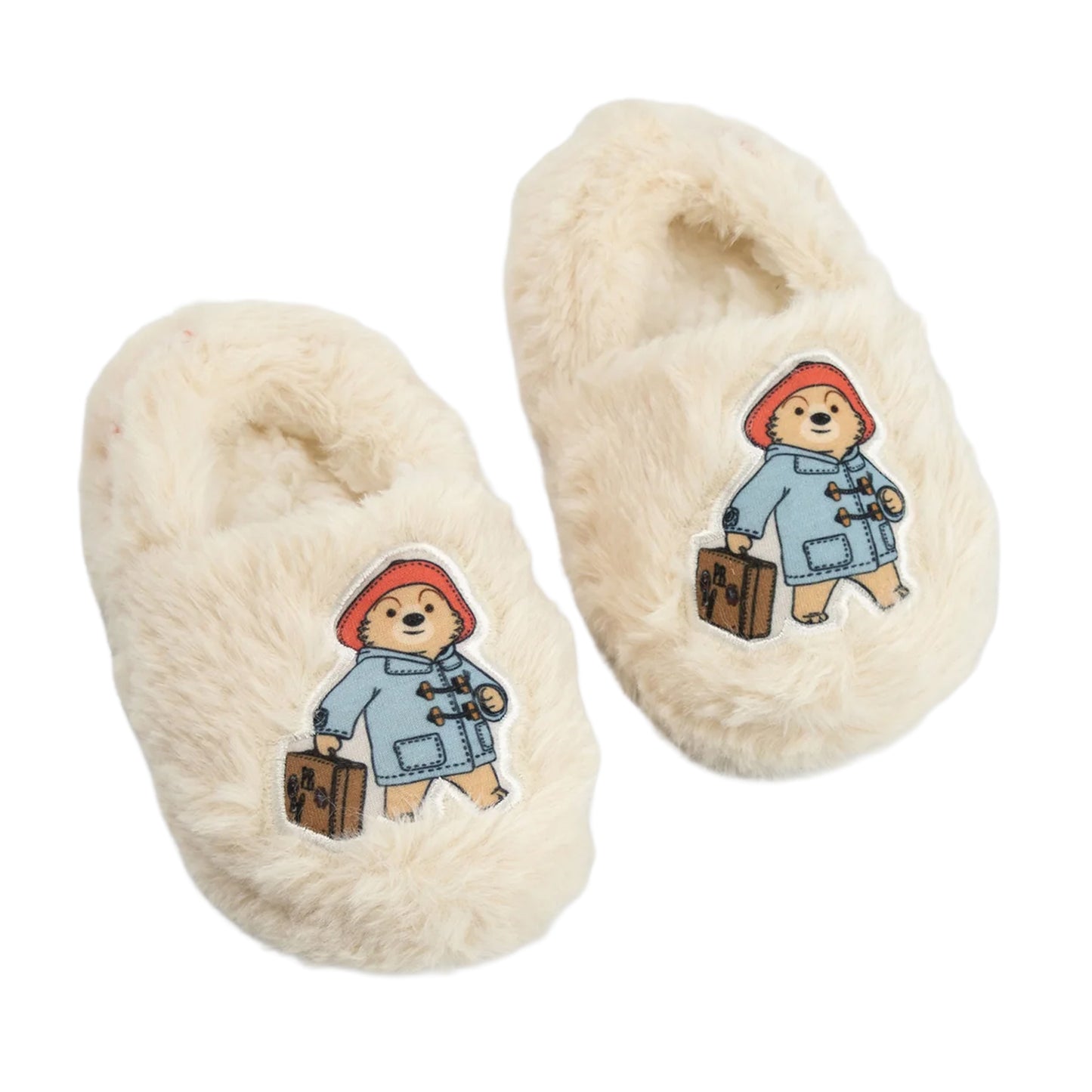 Beige - Side - Paddington Bear Childrens-Kids Slippers