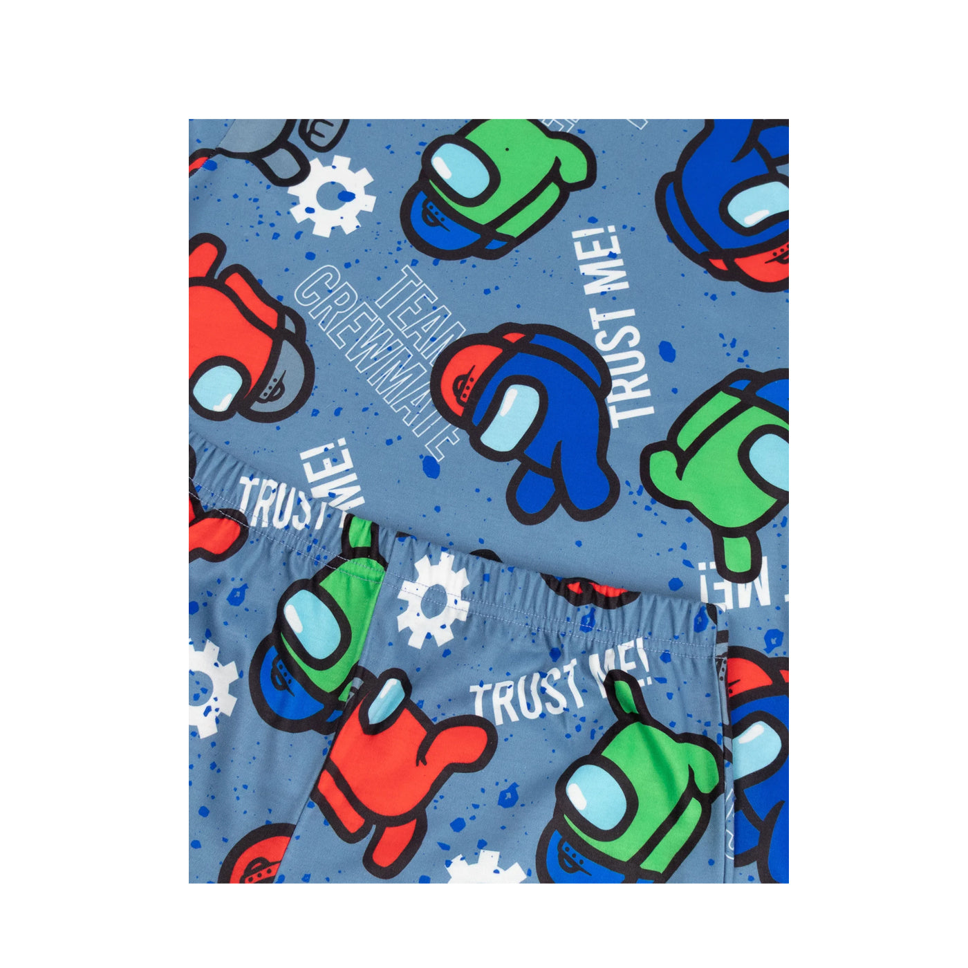 Multicoloured - Pack Shot - Among Us Boys Character Long Pyjama Set (Pack of 2)
