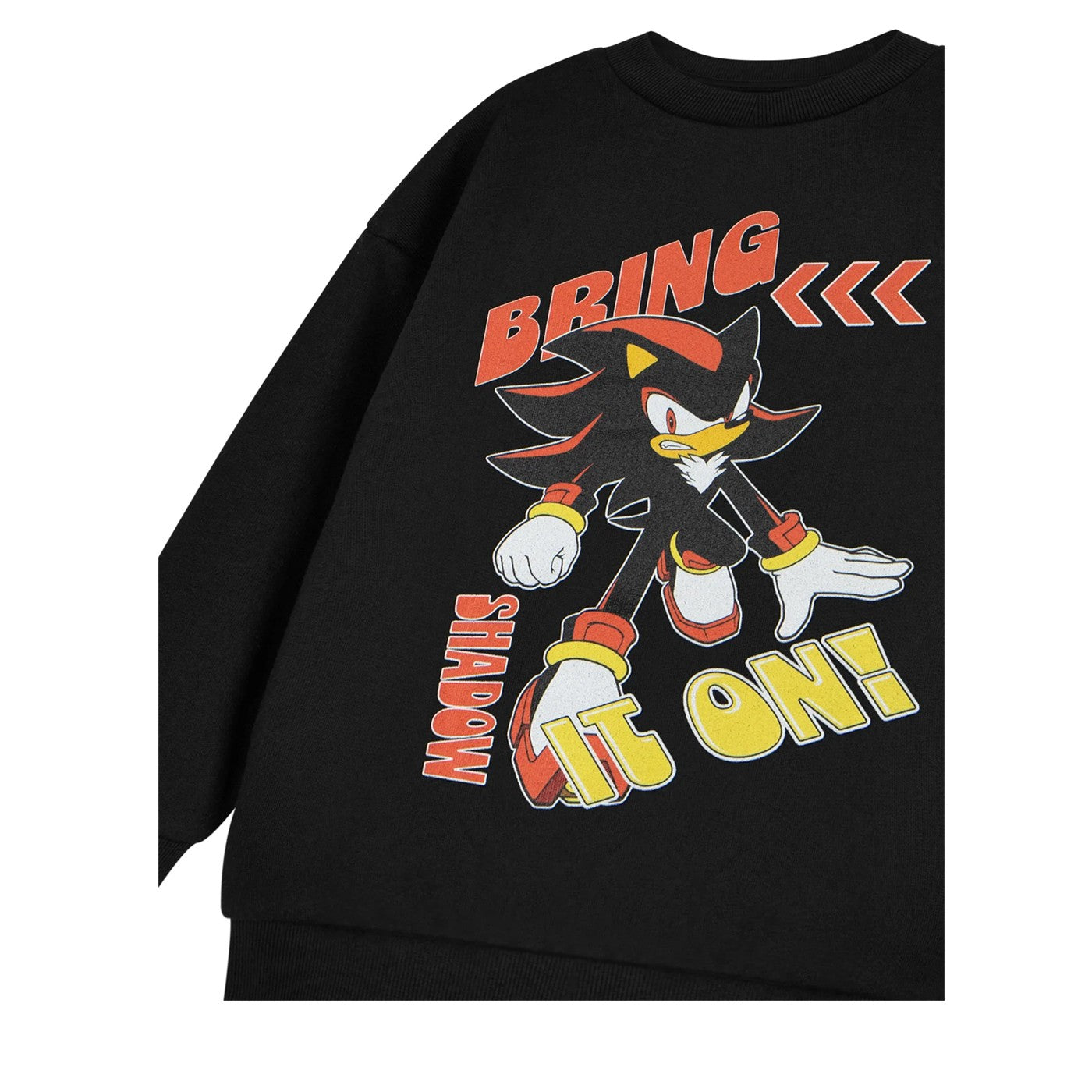 Black - Pack Shot - Sonic The Hedgehog Boys Bring It On Shadow Sweatshirt