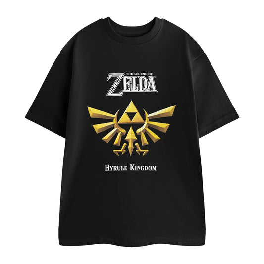 Black - Front - The Legend Of Zelda Mens Hyrule Kingdom T-Shirt