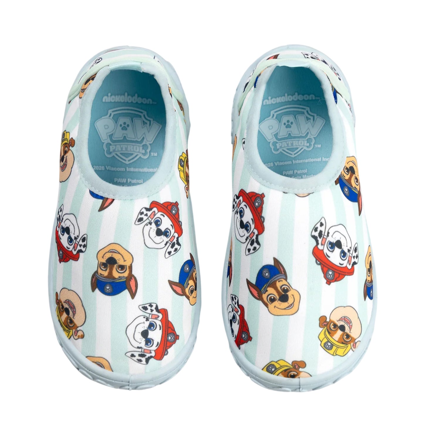 Blue - Side - Paw Patrol Boys Characters Stripes Water Shoes