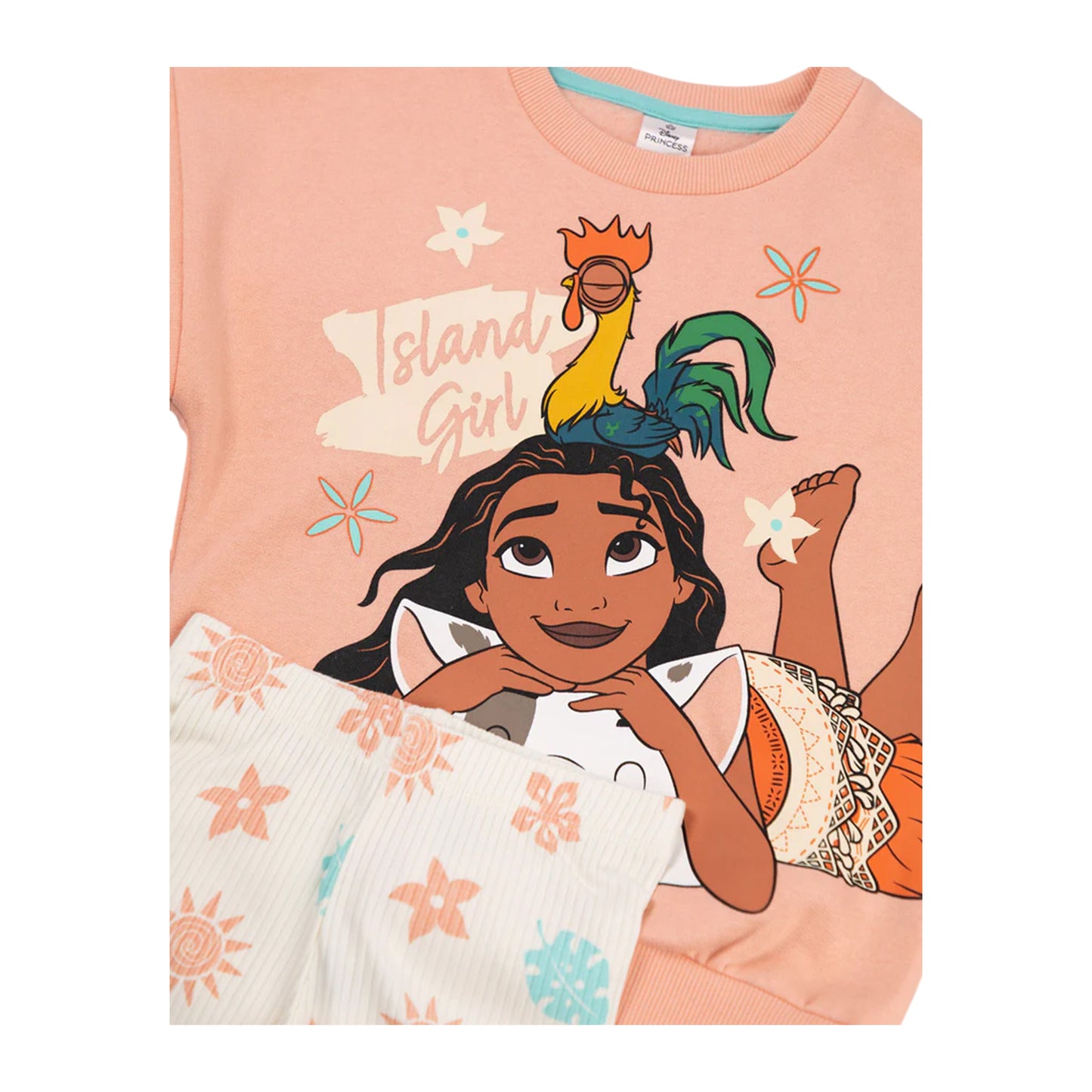 Multicoloured - Side - Moana Girls Sweatshirt & Jogging Bottoms Set