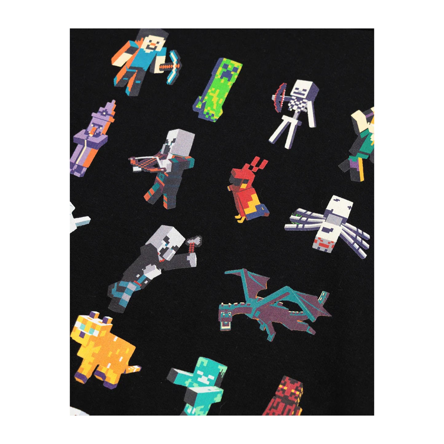 Black - Side - Minecraft Boys Sprites Hoodie