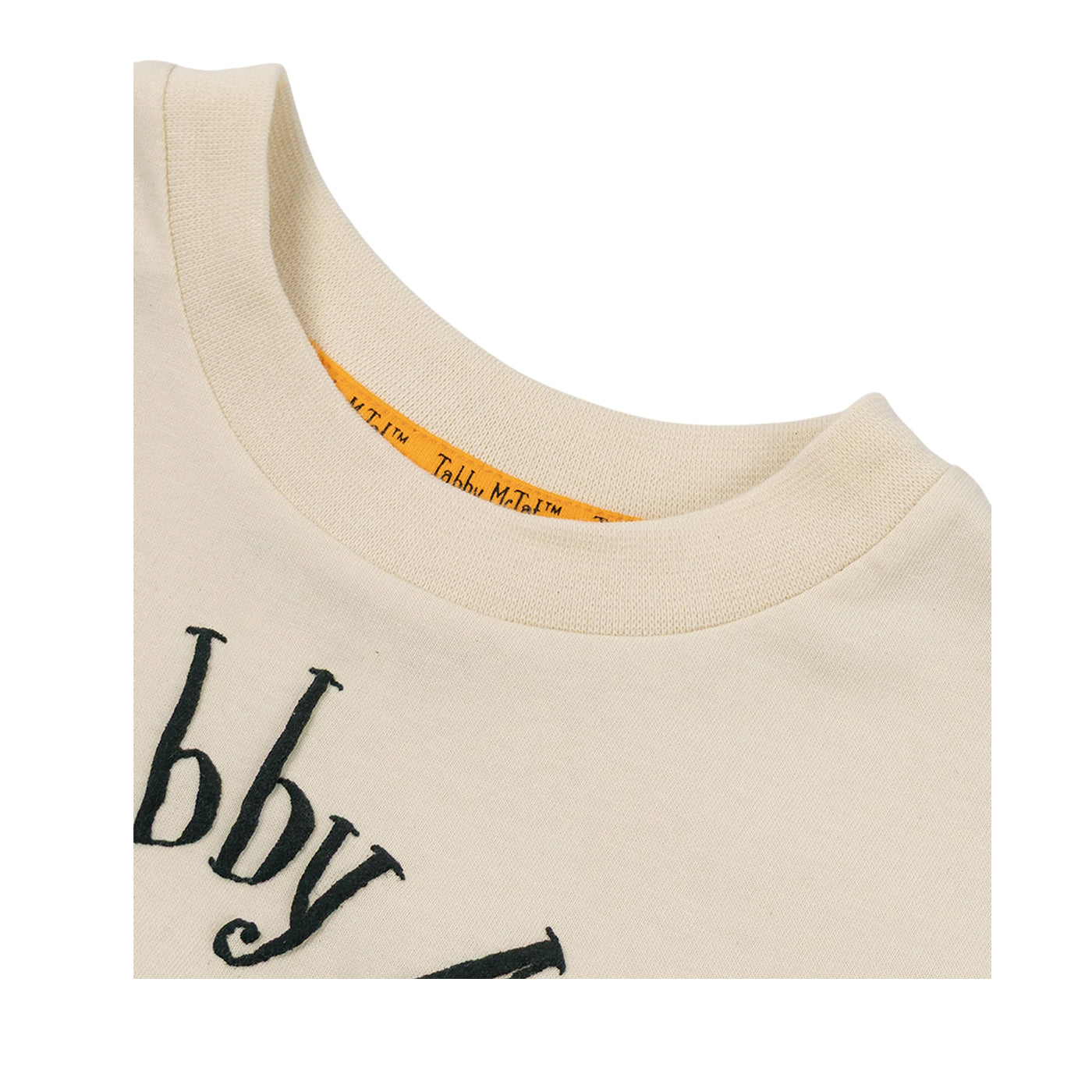 Beige - Lifestyle - Tabby McTat Childrens-Kids Purrrr-fect Short-Sleeved T-Shirt